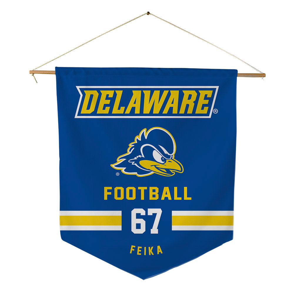 Delaware - NCAA Football : Mustafa Feika - Pennant - 18" x 21"-0