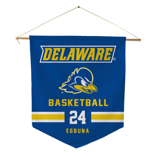 Delaware - NCAA Men's Basketball : Favour Egbuna - Pennant - 18" x 21"-0