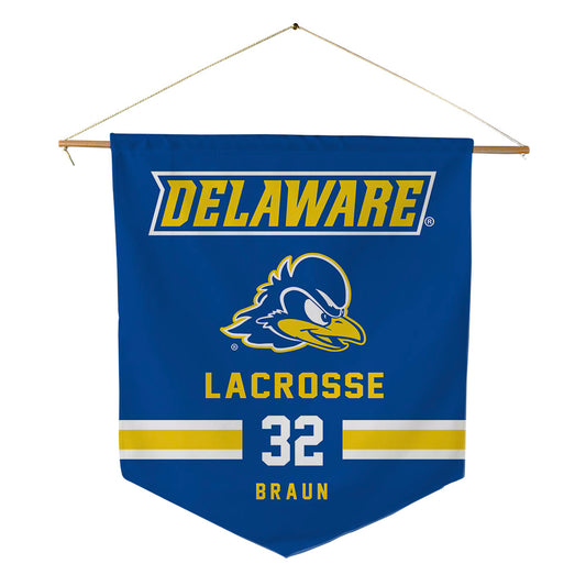 Delaware - NCAA Women's Lacrosse : Ashley Anne Braun - Pennant - 18" x 21"-0