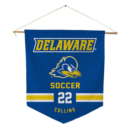 Delaware - NCAA Women's Soccer : Cali Collins - Pennant - 18" x 21"-0