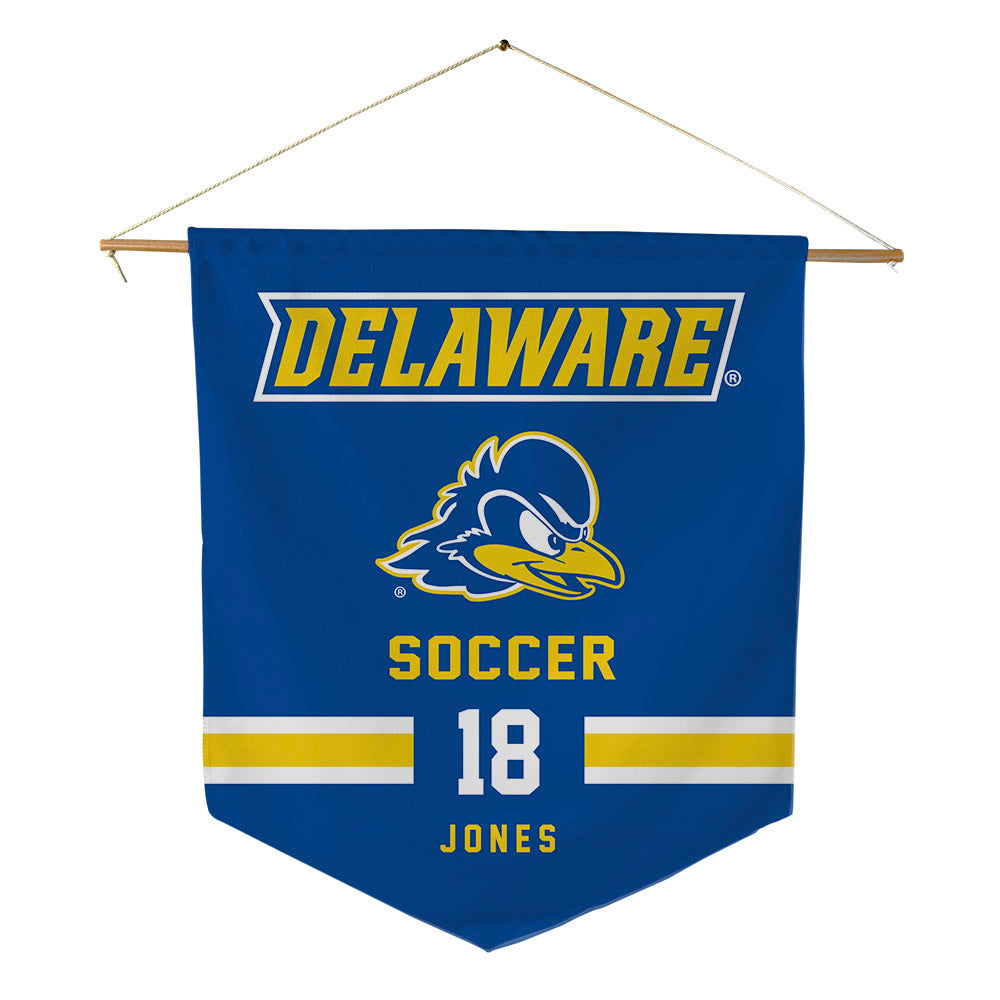 Delaware - NCAA Men's Soccer : Luke Jones - Pennant - 18" x 21"-0