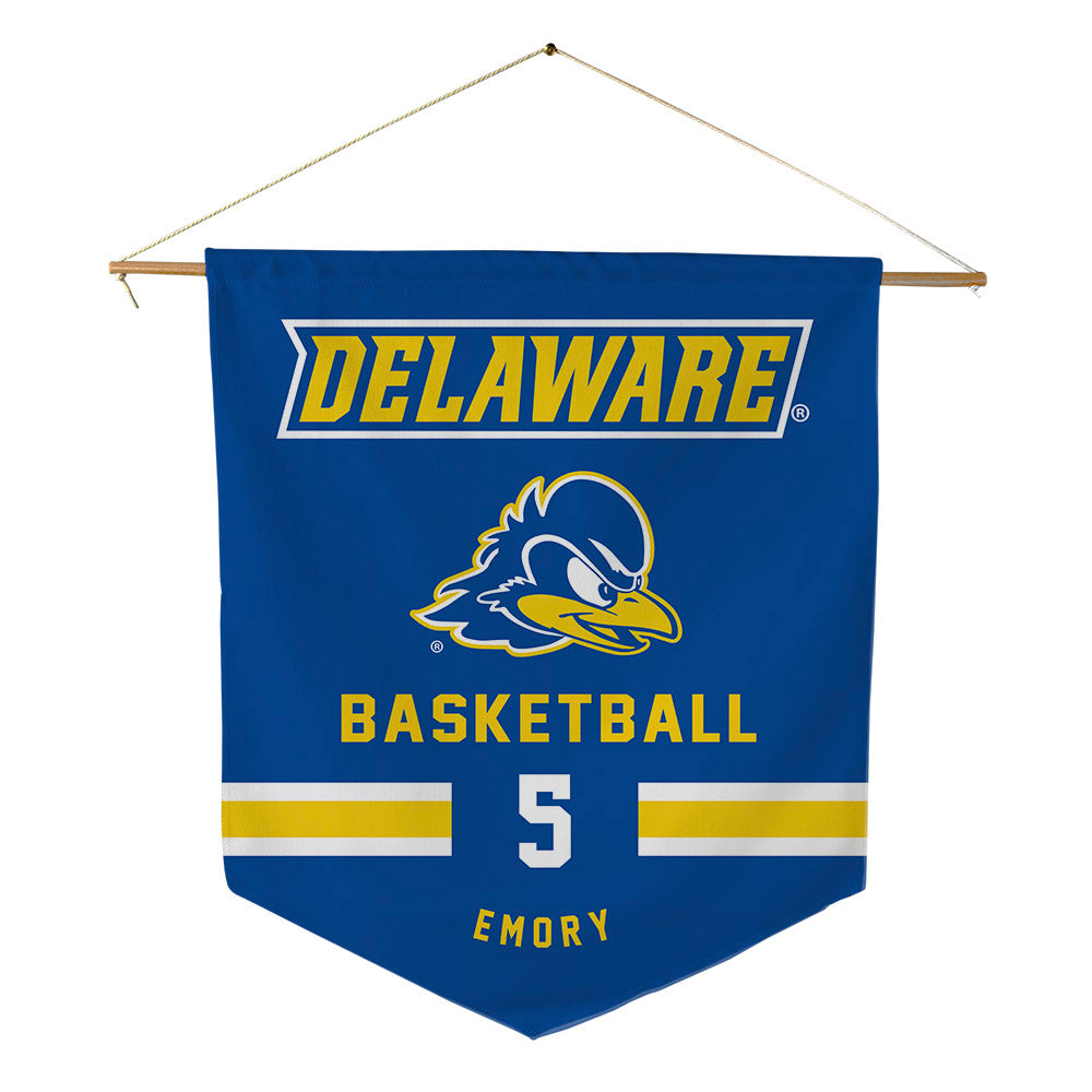 Delaware - NCAA Men's Basketball : Macon Emory - Pennant - 18" x 21"-0