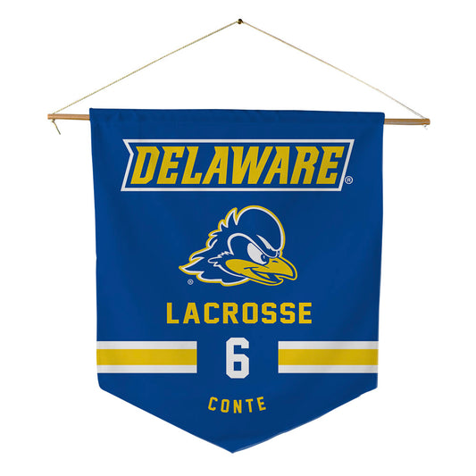 Delaware - NCAA Men's Lacrosse : Scott Conte - Pennant - 18" x 21"-0