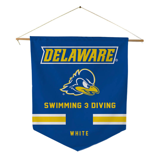 Delaware - NCAA Men's Swimming & Diving : Ken White - Pennant - 18" x 21"-0