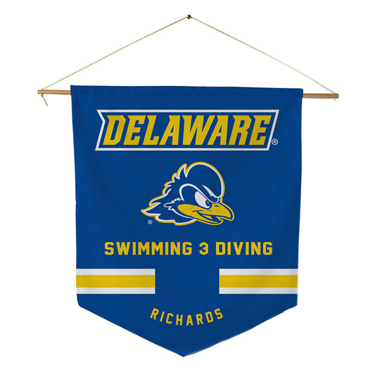 Delaware - NCAA Women's Swimming & Diving : Erin Richards - Pennant - 18" x 21"-0