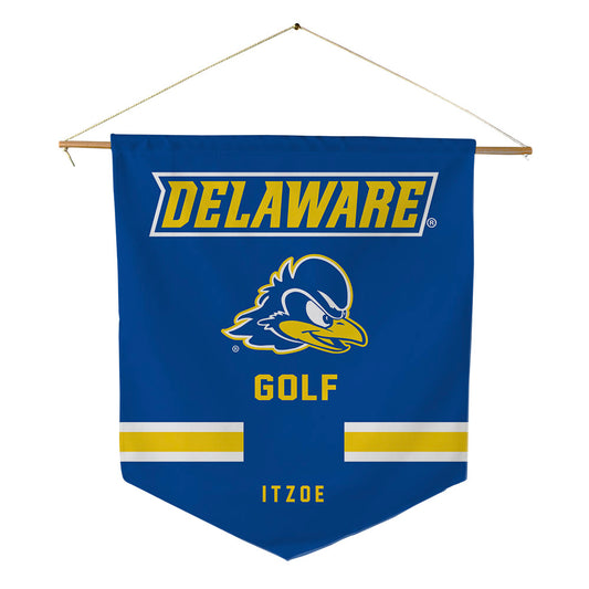 Delaware - NCAA Men's Golf : Caleb Itzoe - Pennant - 18" x 21"-0