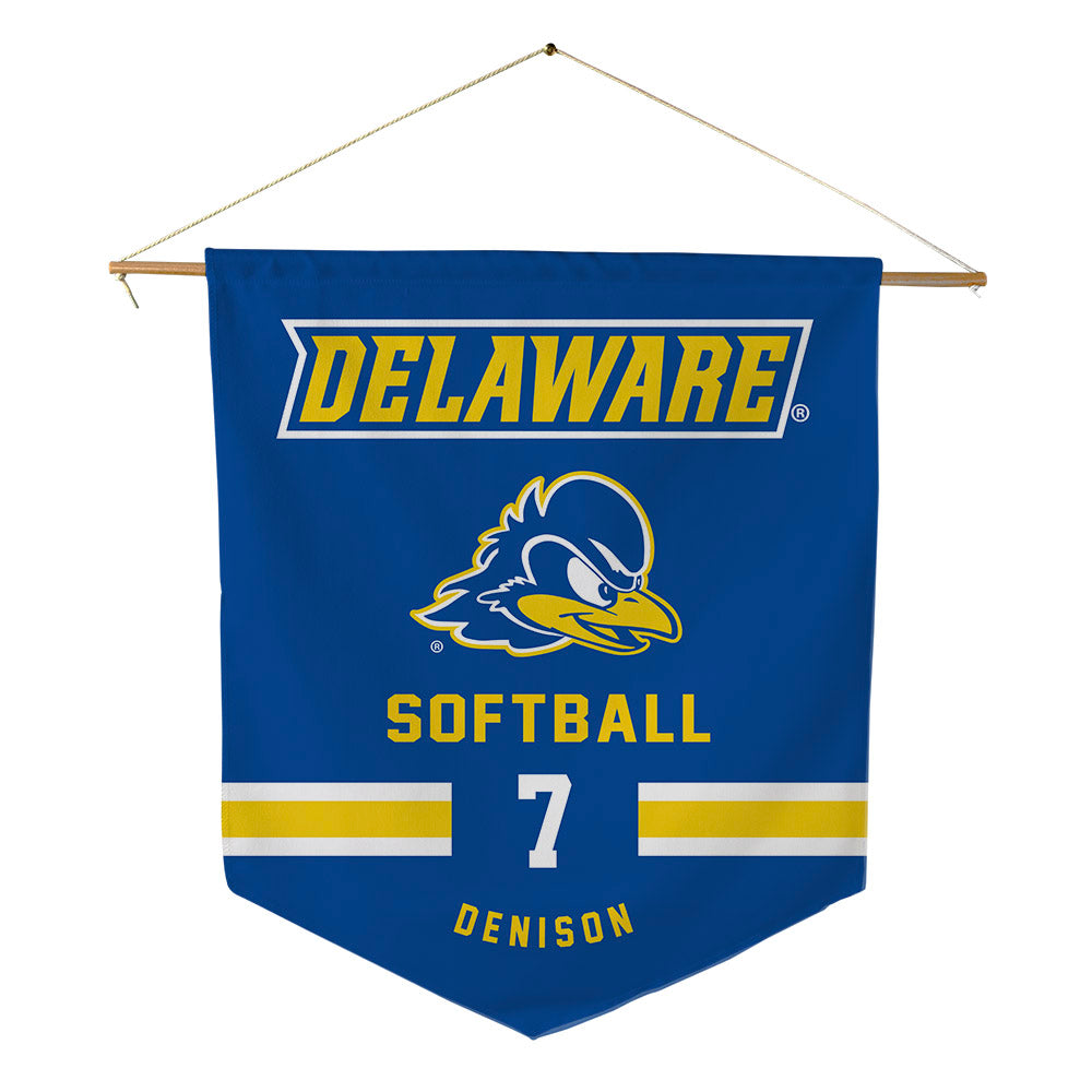 Delaware - NCAA Softball : Emma Denison - Pennant - 18" x 21"-0