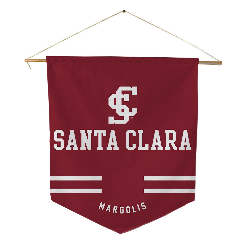 SCU - NCAA Men's Golf : Max Margolis - Pennant - 18" x 21"-0