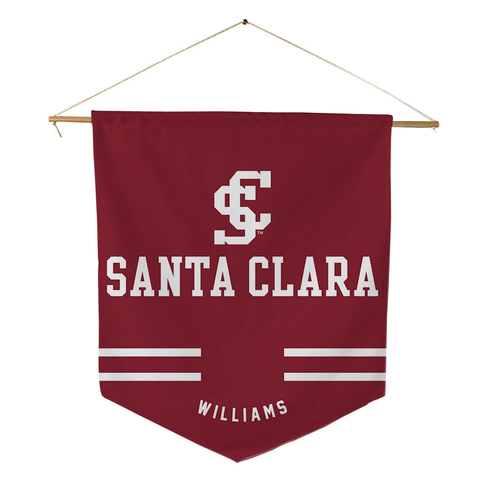 SCU - NCAA Women's Rowing : Madi Williams - Pennant - 18" x 21"-0