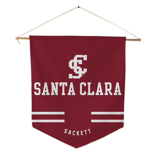 SCU - NCAA Men's Rowing : Sam Sackett - Pennant - 18" x 21"-0