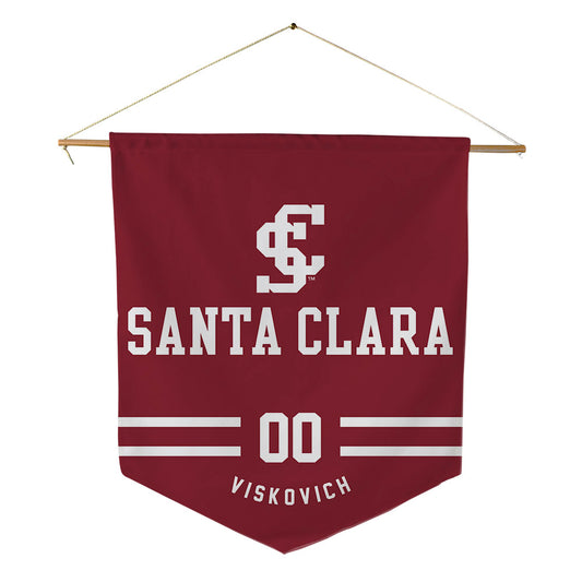 SCU - NCAA Baseball : Bryant Viskovich - Pennant - 18" x 21"-0