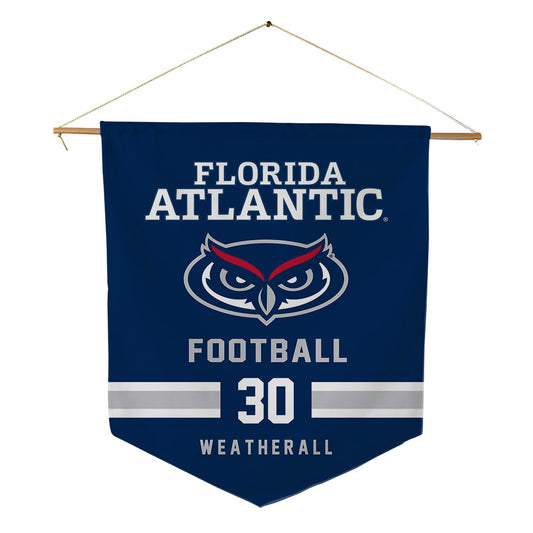 FAU - NCAA Football : Justin Weatherall - Pennant - 18" x 21"-0