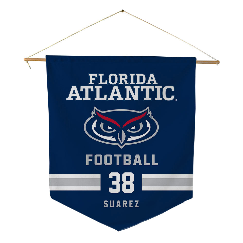 FAU - NCAA Football : Morgan Suarez - Pennant - 18" x 21"-0