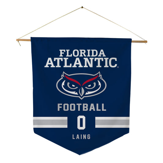 FAU - NCAA Football : Kyler Laing - Pennant - 18" x 21"-0