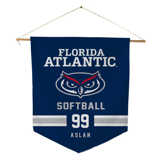 FAU - NCAA Softball : Emerson Aslan - Pennant - 18" x 21"-0
