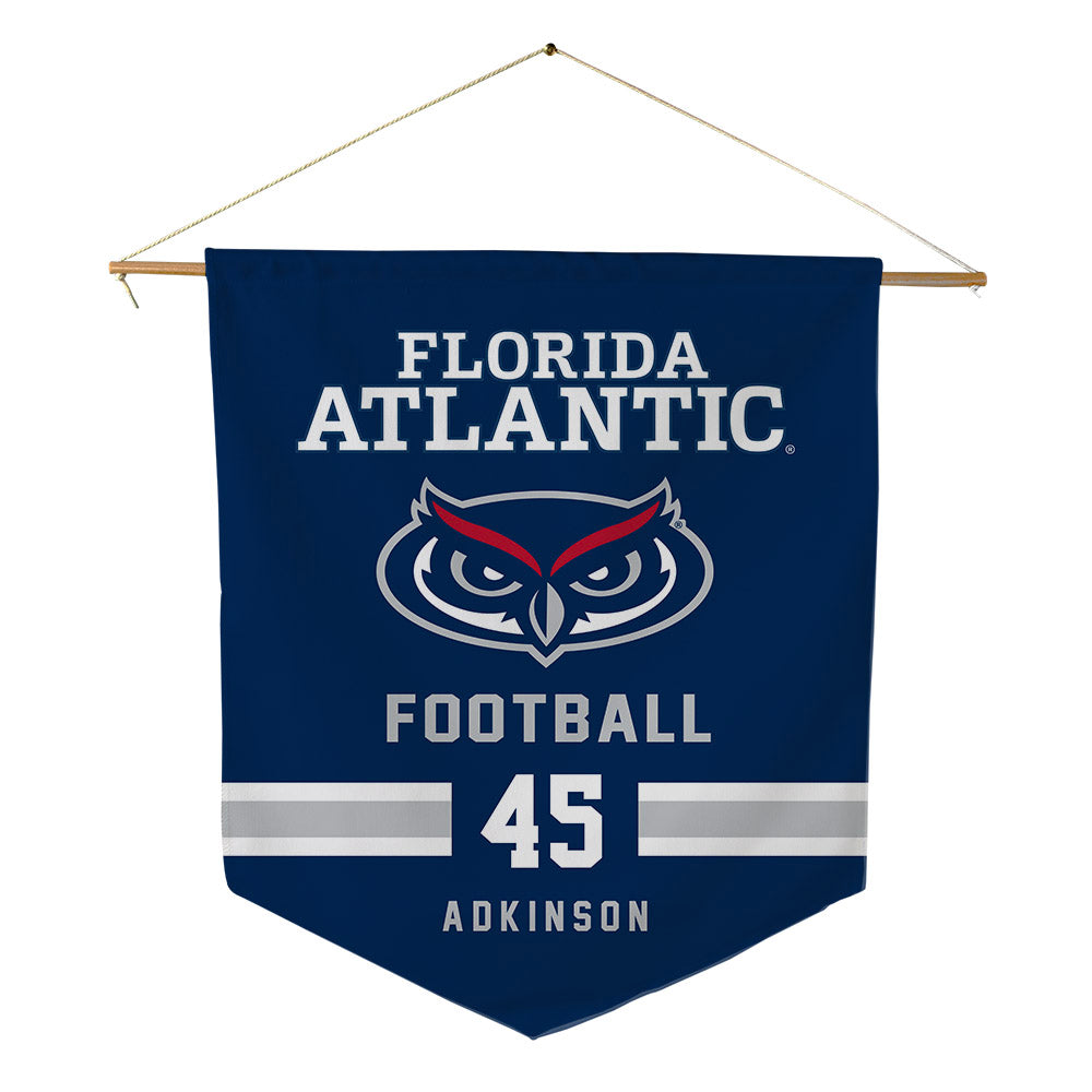 FAU - NCAA Football : Walker ADKINSON - Pennant - 18" x 21"-0
