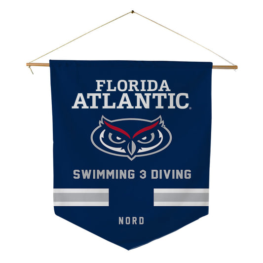FAU - NCAA Women's Swimming & Diving : Elsa Nord - Pennant - 18" x 21"-0
