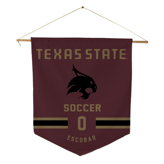 Texas State - NCAA Women's Soccer : Brooklyn Escobar - Pennant - 18" x 21"-0