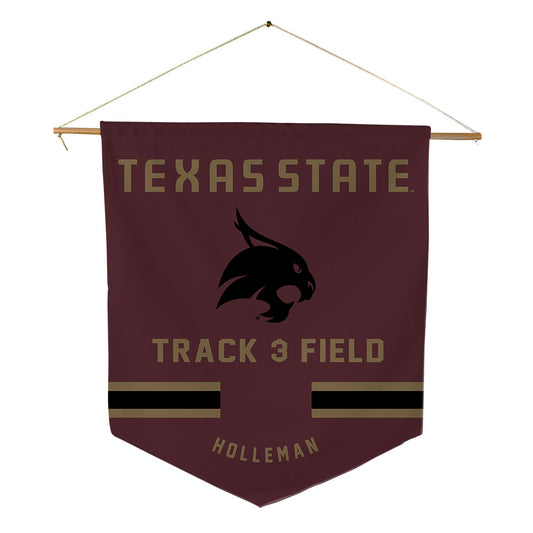 Texas State - NCAA Women's Track & Field : Kaurie Holleman - Pennant - 18" x 21"-0