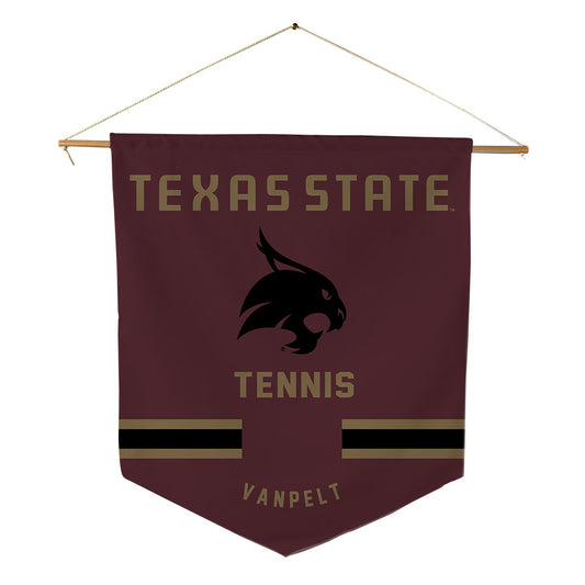 Texas State - NCAA Women's Tennis : Kinley VanPelt - Pennant - 18" x 21"-0