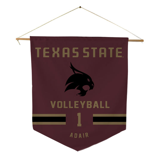 Texas State - NCAA Women's Volleyball : Ally Adair - Pennant - 18" x 21"-0