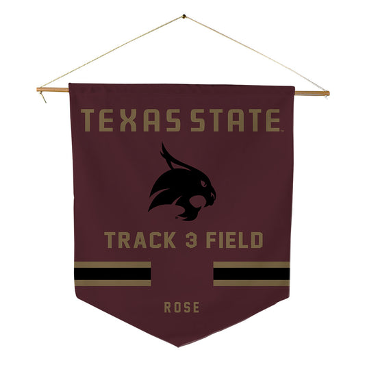 Texas State - NCAA Women's Track & Field : Destiney Rose - Pennant - 18" x 21"-0
