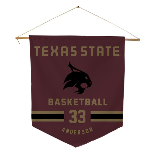 Texas State - NCAA Women's Basketball : Kyra Anderson - Pennant - 18" x 21"-0