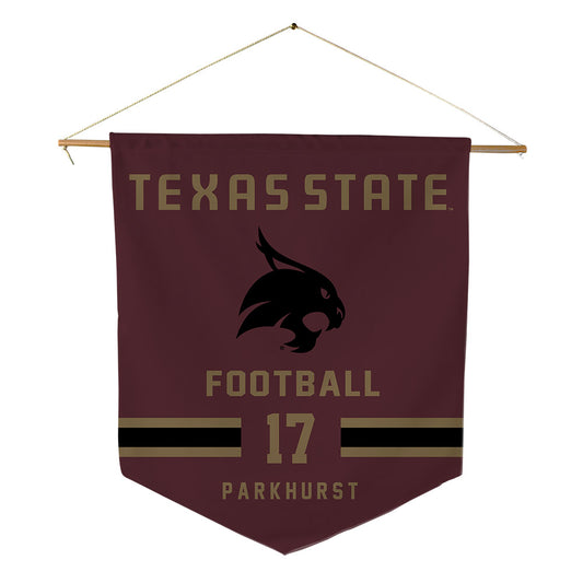 Texas State - NCAA Football : Gavin Parkhurst - Pennant - 18" x 21"-0