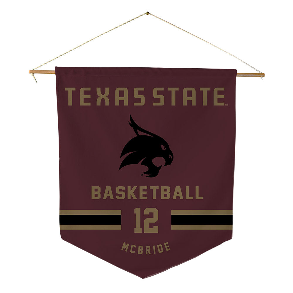 Texas State - NCAA Women's Basketball : Kyla McBride - Pennant - 18" x 21"-0