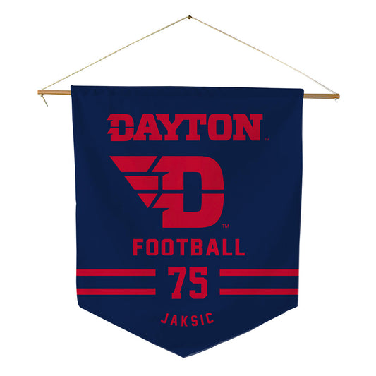 Dayton - NCAA Football : MIrko Jaksic - Pennant - 18" x 21"-0