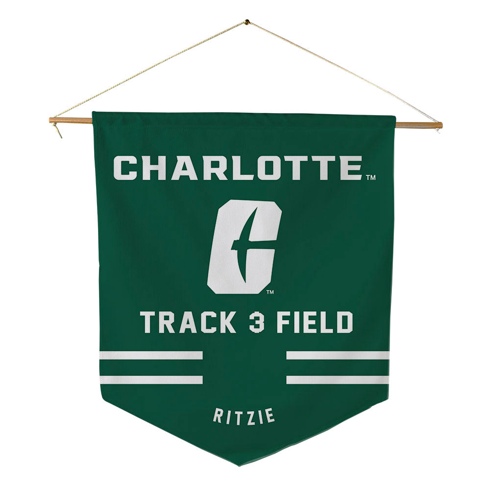 UNC Charlotte - NCAA Men's Track & Field : Jahnaul Ritzie - Pennant - 18" x 21"-0