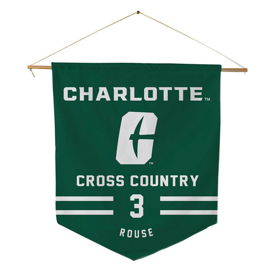 UNC Charlotte - NCAA Men's Cross Country : Ian Rouse - Pennant - 18" x 21"-0