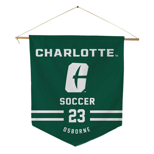 UNC Charlotte - NCAA Women's Soccer : Kyla Osborne - Pennant - 18" x 21"-0