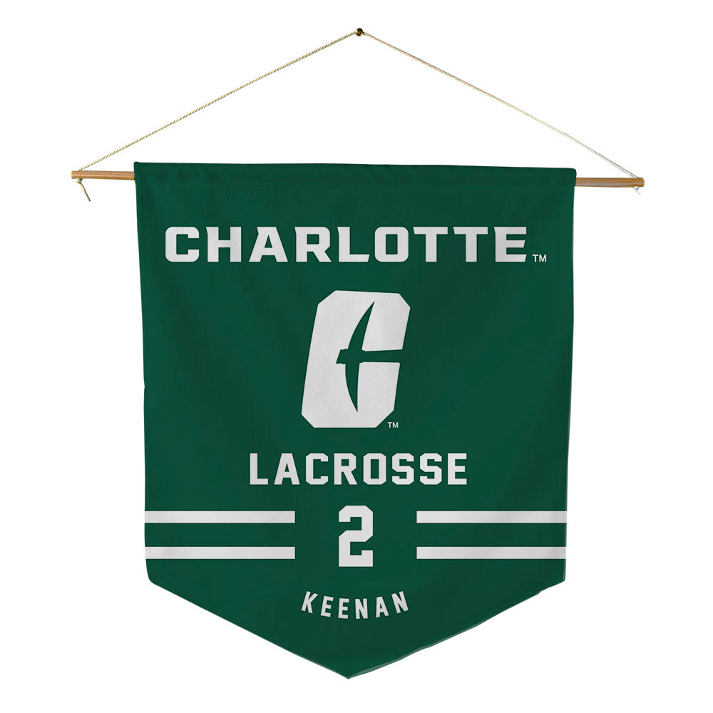 UNC Charlotte - NCAA Women's Lacrosse : Kylee Keenan - Pennant - 18" x 21"-0
