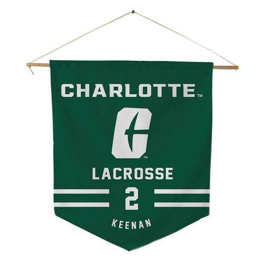 UNC Charlotte - NCAA Women's Lacrosse : Kylee Keenan - Pennant - 18" x 21"-0