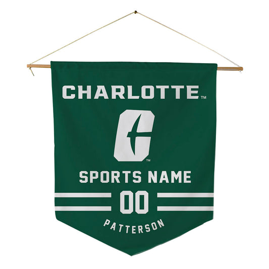 UNC Charlotte - NCAA Football : Gray Patterson - Pennant - 18" x 21"-0