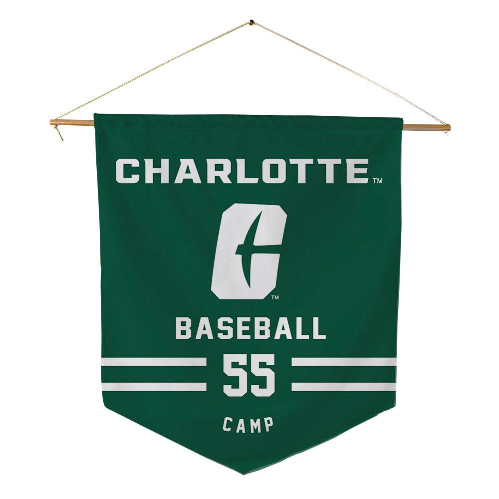 UNC Charlotte - NCAA Baseball : AJ Camp - Pennant - 18" x 21"-0