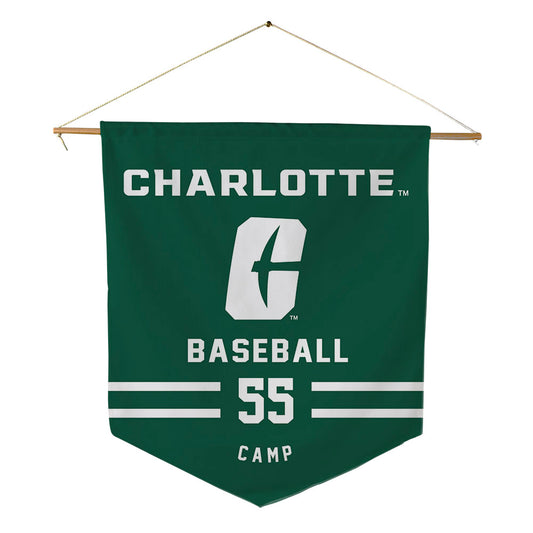 UNC Charlotte - NCAA Baseball : AJ Camp - Pennant - 18" x 21"-0