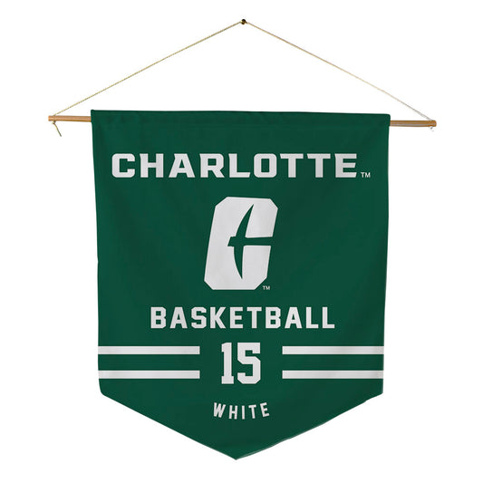 UNC Charlotte - NCAA Women's Basketball : Daphane White - Pennant - 18" x 21"-0