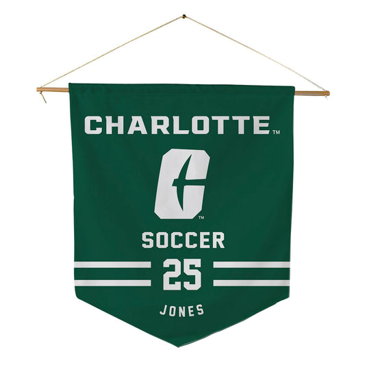 UNC Charlotte - NCAA Women's Soccer : Millie Jones - Pennant - 18" x 21"-0