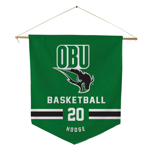 OKBU - NCAA Men's Basketball : Christian Hodge - Pennant - 18" x 21"-0