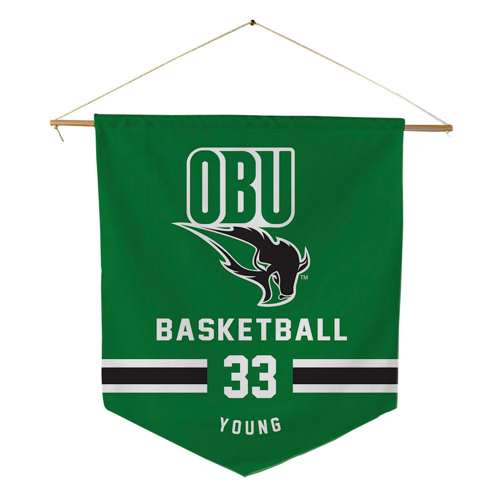 OKBU - NCAA Women's Basketball : Aaliyah Young - Pennant - 18" x 21"-0