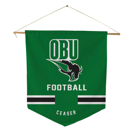OKBU - NCAA Football : Brennen Ceaser - Pennant - 18" x 21"-0