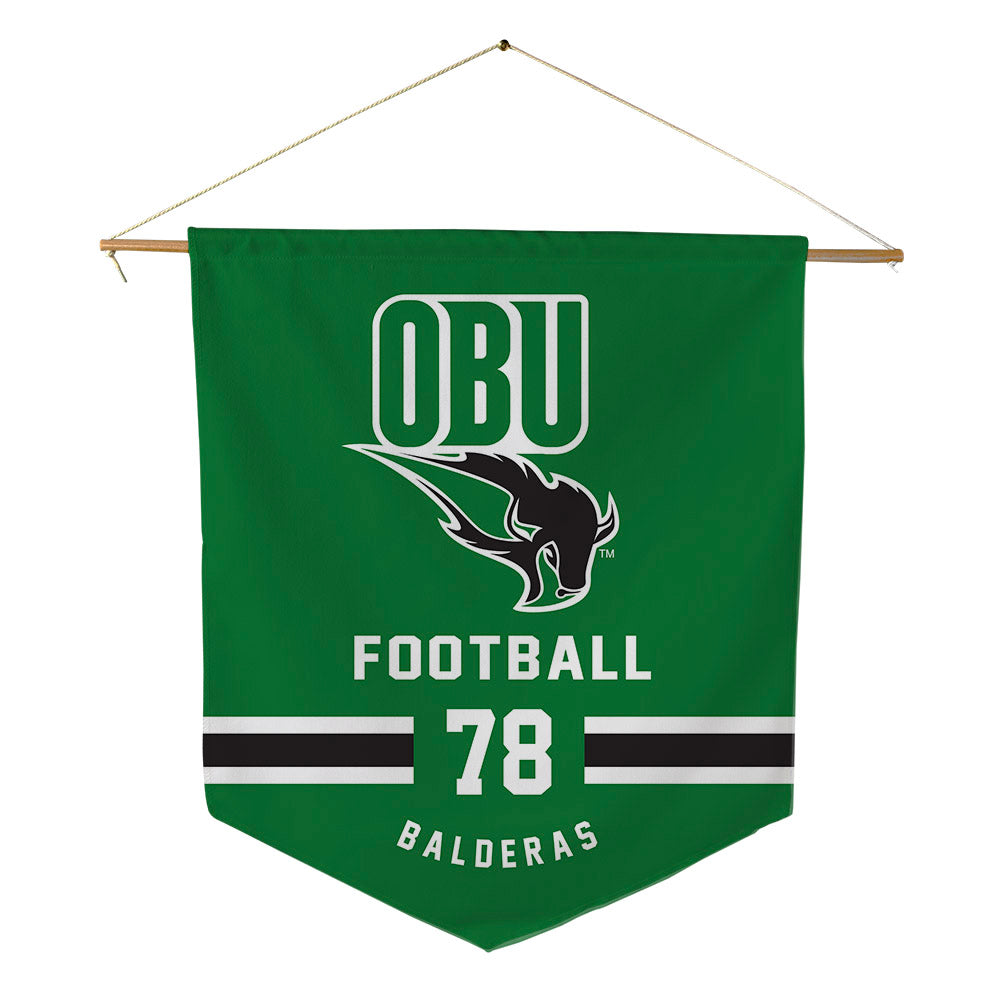 OKBU - NCAA Football : David Balderas - Pennant - 18" x 21"-0
