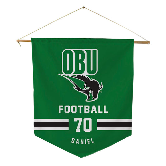 OKBU - NCAA Football : Yonas Daniel - Pennant - 18" x 21"-0