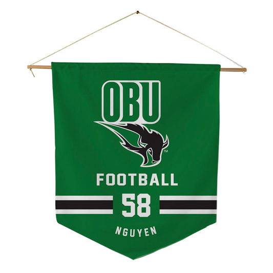 OKBU - NCAA Football : Joseph Nguyen - Pennant - 18" x 21"-0