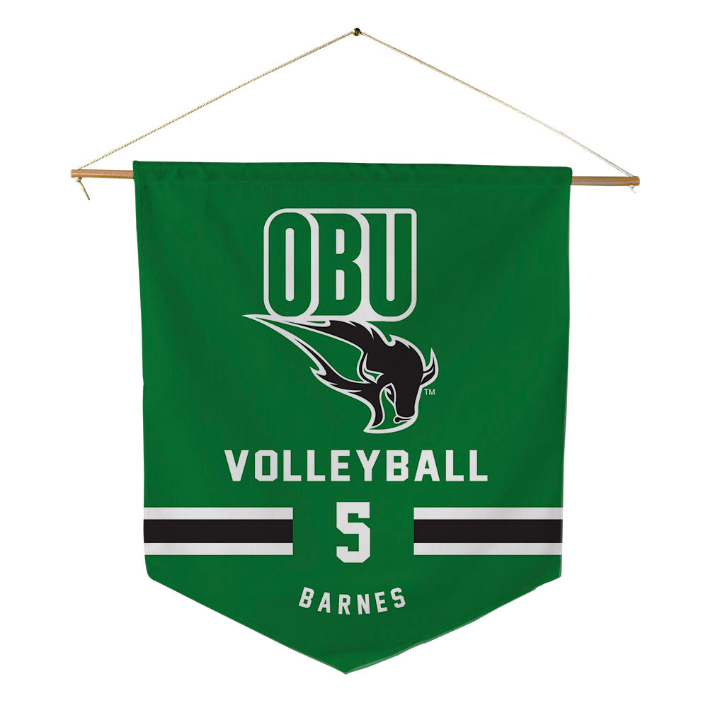 OKBU - NCAA Women's Volleyball : Madi Barnes - Pennant - 18" x 21"-0