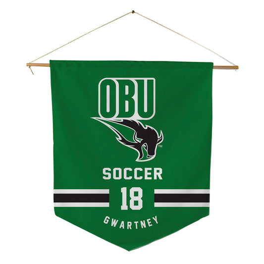 OKBU - NCAA Women's Soccer : Afton Gwartney - Pennant - 18" x 21"-0