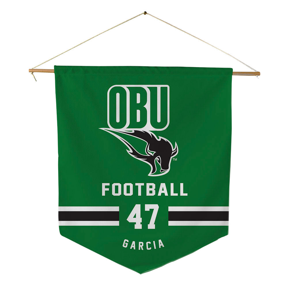 OKBU - NCAA Football : Jordan Garcia - Pennant - 18" x 21"-0