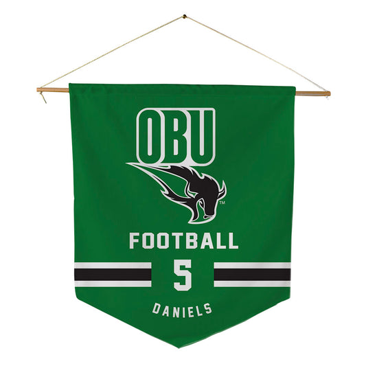 OKBU - NCAA Football : Devan Daniels - Pennant - 18" x 21"-0